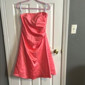 Alfred Angelo Coral Strapless Dress